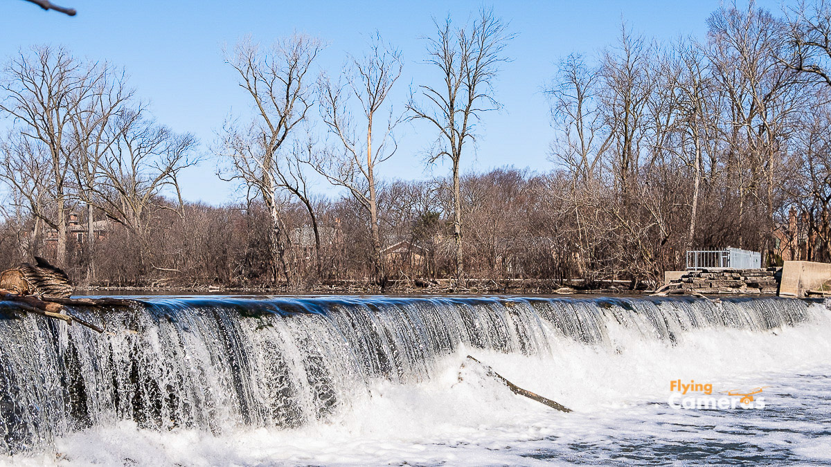 Hinsdale Salt creek waterfall on a fall day