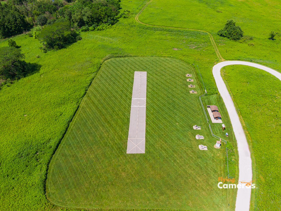 aerial view of Springbrook air field in Naperville